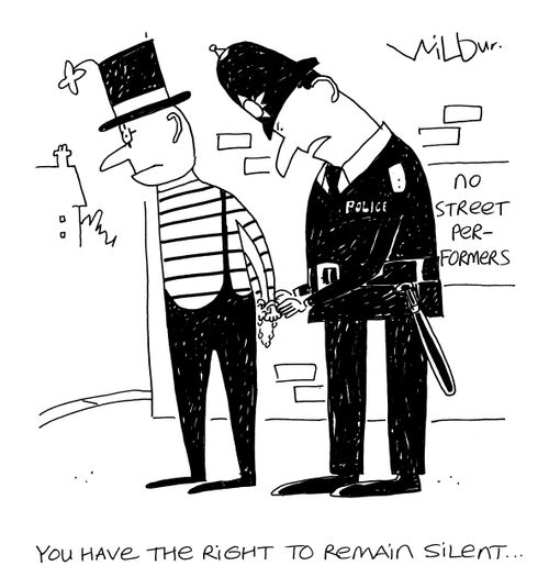 'You have the right to remain silent...'