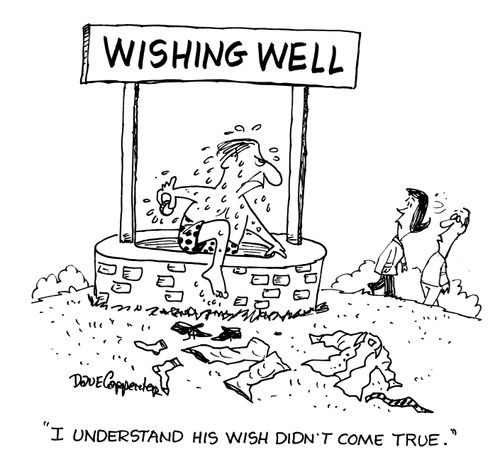 'I understand his wish didn't come true.'