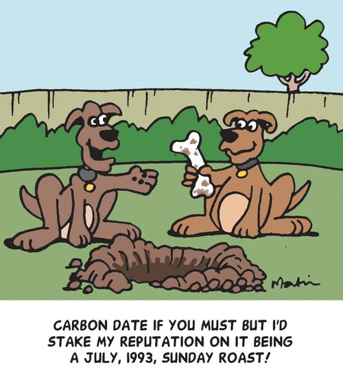 'Carbon date if you must but I'd stake my reputation on it being a July, 1993, Sunday Roast!'
