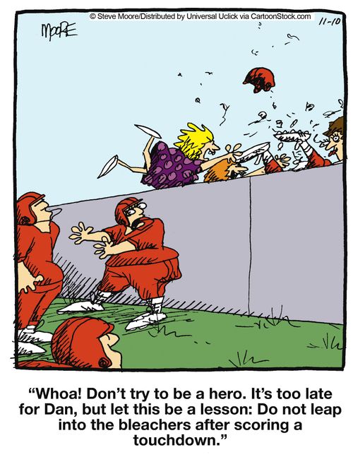 'Whoa! Don't try to be a hero. It's too late for Dan, but let this be a lesson...'