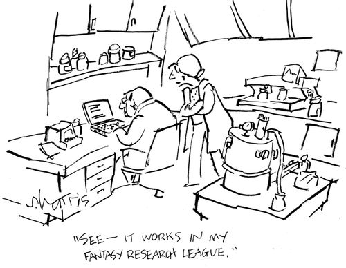 "See - it works in my fantasy research league."