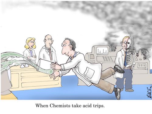 When Chemists take acid trips.