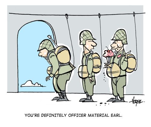 'You're definitely officer material Earl.'
