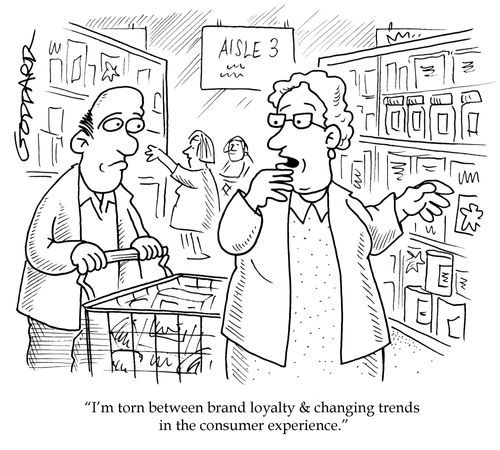 'I'm torn between brand loyalty & changing trends in the consumer experience.'
