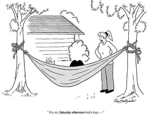 'It's not Sunday afternoon that's lazy...'