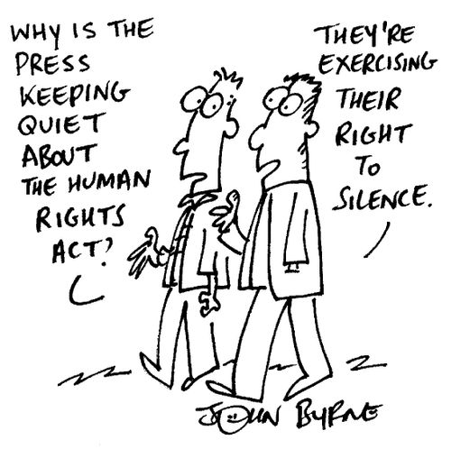 "Why is the press keeping quiet about the Human Rights Act?"