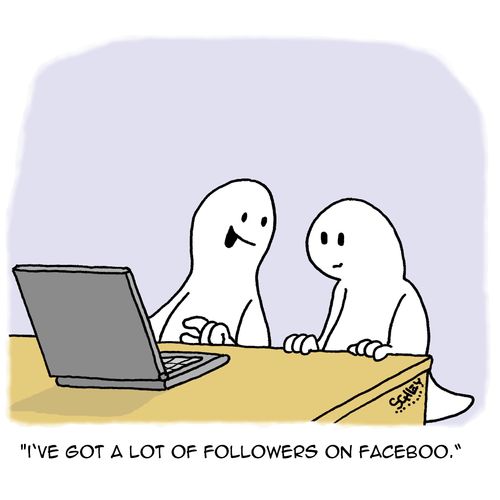 "I've got a lot of followers on Faceboo."