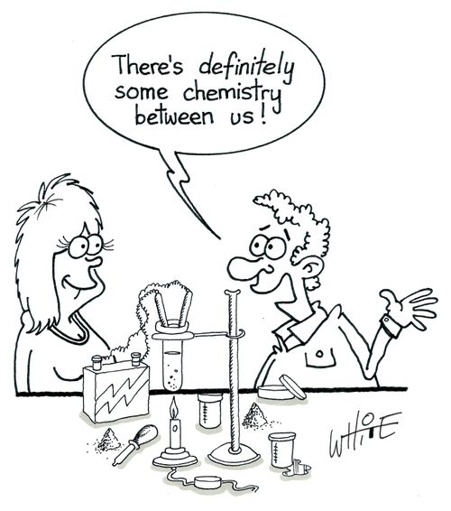 "There's definitely some chemistry between us!"