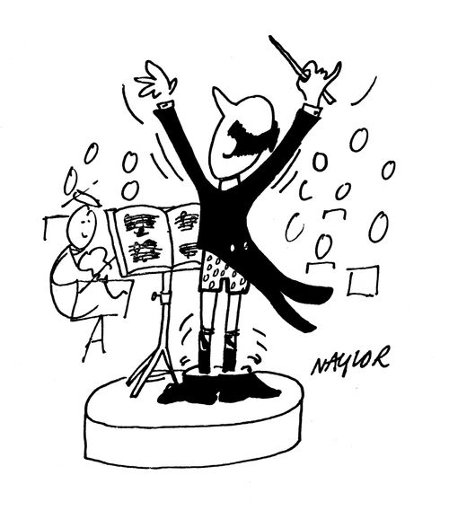Composer's Trousers Fall Down. 