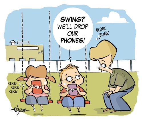 'Swing? We'll drop our phones!'