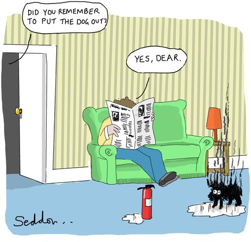 "Did you remember to put the dog out?"