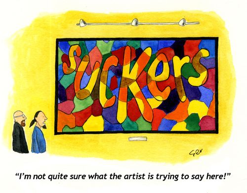 "I'm not quite sure what the artist is trying to say here!"