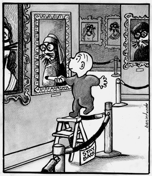 Graffiti in a Gallery