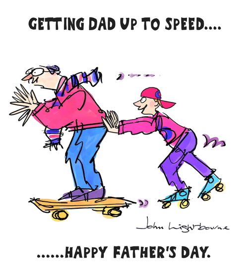 Getting Dad up to speed....Happy Father's Day