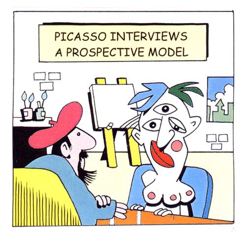 Picasso Interviews a Prospective Model