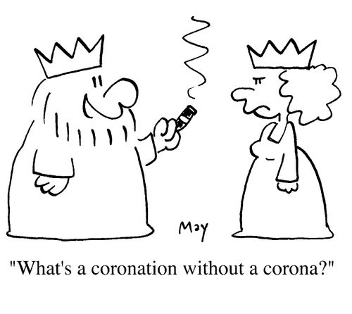 What's a coronation without a corona?