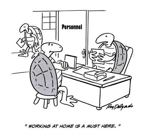 'Working at home is a must here.'