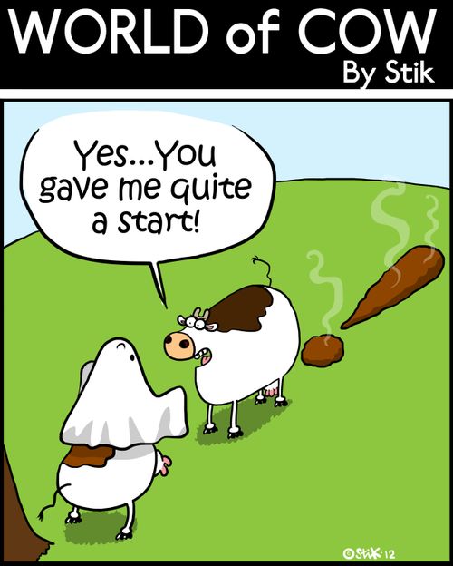 'Yes...you gave me quite a start!'