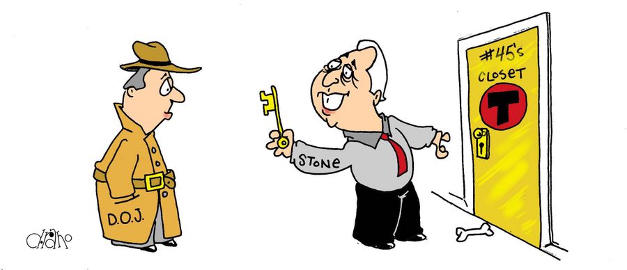 Roger Stone offers the DOJ the key to Trump's closet.