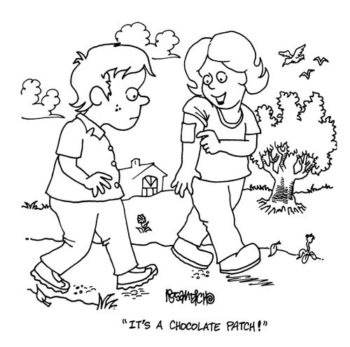 'It's a chocolate patch!'