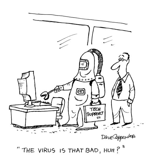 'The virus is that bad, huh?'
