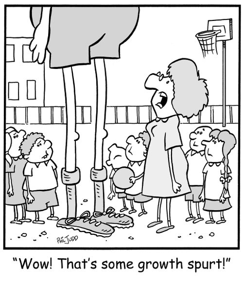 'Wow! That's some growth spurt!'