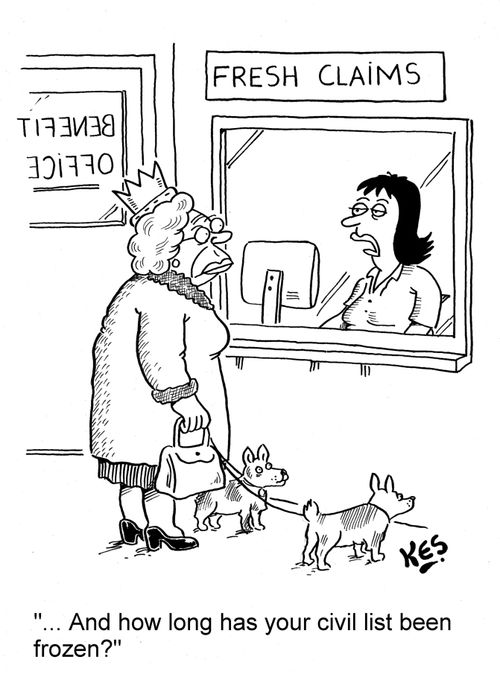 '... And how long has your civil list been frozen?'