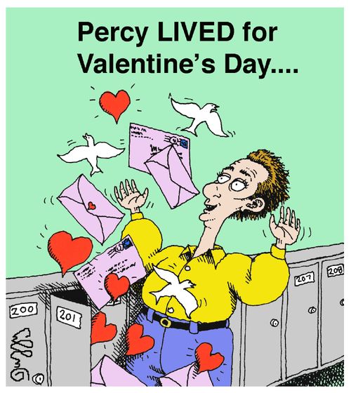 Percy LIVED for Valentine's Day....