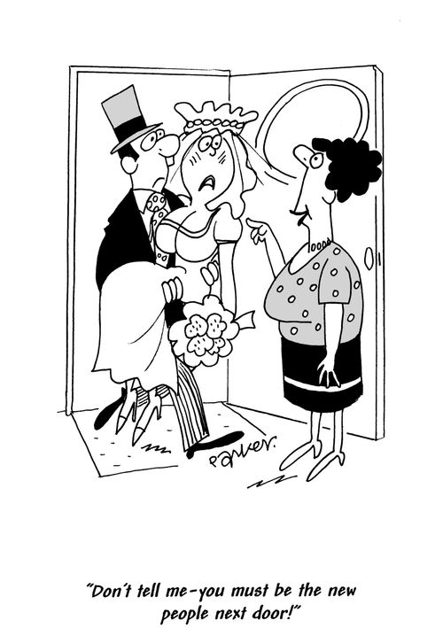 'Don't tell me-you must be the new people next door!'