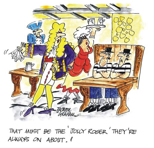 'That must be the 'Jolly Roger' they're always on about.'