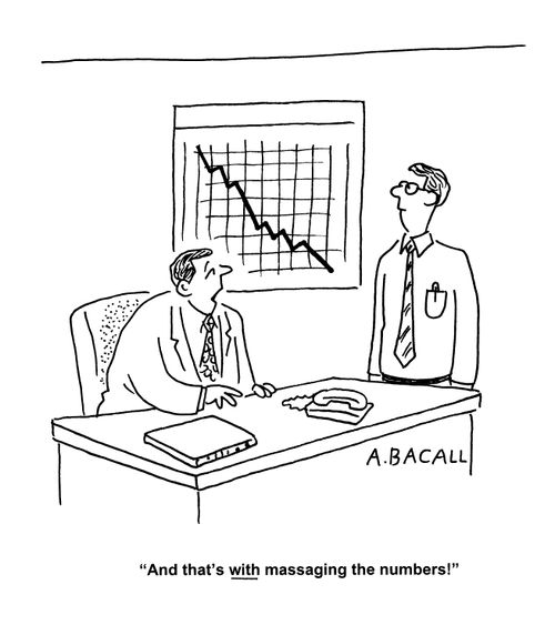 'And that's with massaging the numbers!'