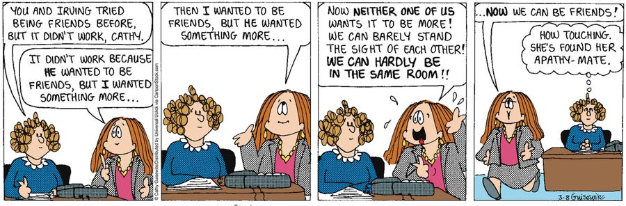 'How touching. She's found her apathy-mate.'