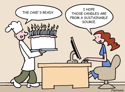 'I hope it's from a sustainable source.'