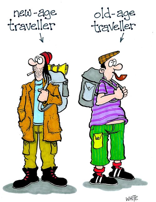 New-age traveller and old-age traveller