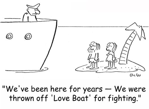 'We've been here for years -- We were thrown off 'Love Boat' for fighting.'