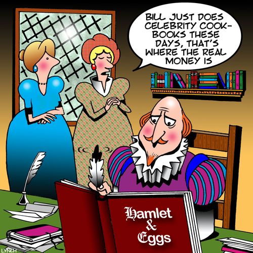 "Bill just does celebrity cook-books these days, that's where the real money is."