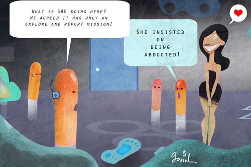 "She insisted on being abducted."