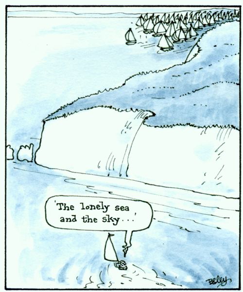 'The lonely sea and the sky..'