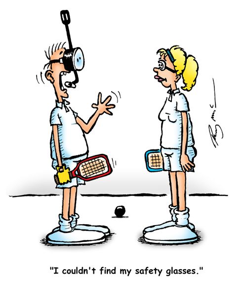 "I couldn't find my safety glasses."
