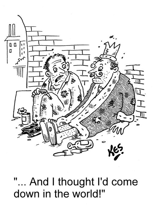 '... And I thought I'd come down in the world!'