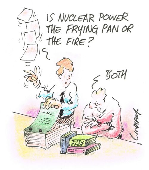 "Is nuclear power the frying pan or the fire?"