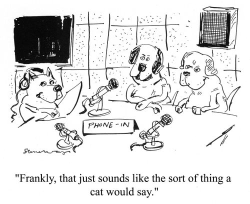 'Frankly, that just sounds like the sort of thing a cat would say.'