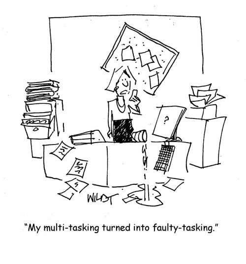 'My multi-tasking turned into faulty-tasking.'