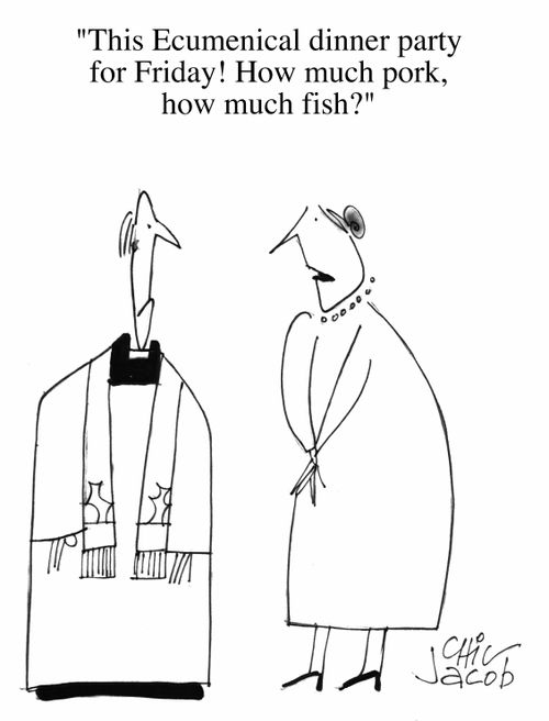 The ecumenical dinner party.