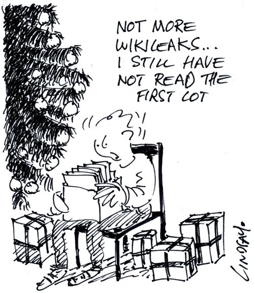 'Not more WikiLeaks...I still have not read the first lot .'