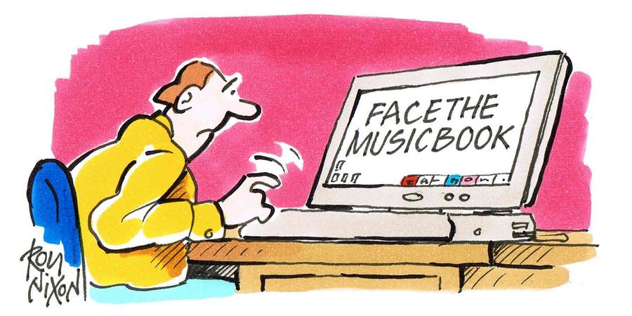 Computer Page - Facethemusicbook