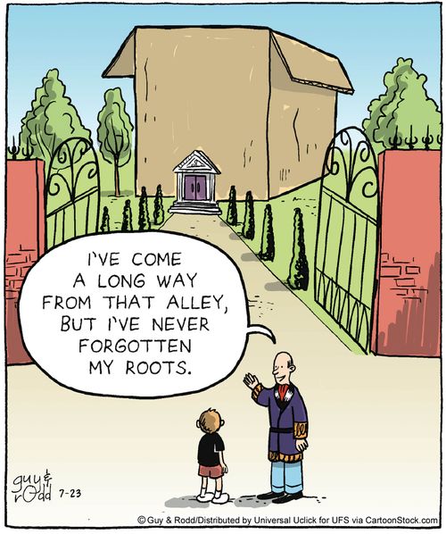 'I've come a long way from that alley, but I've never forgotten my roots.'