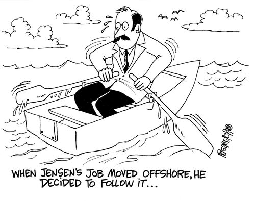 When Jensen's job moved offshore, he decided to follow it...