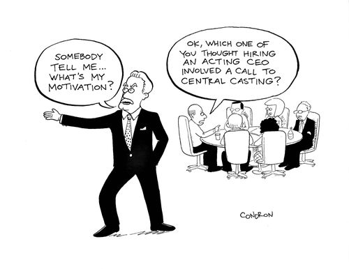 "Somebody tell me...what's my motivation?"