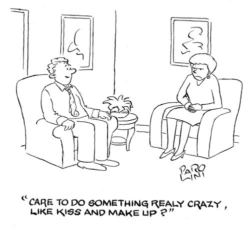 'Care to do something crazy, like kiss and make up?'